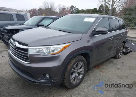 2016 Toyota Highlander Le Plus V6 from USA, damaged, VIN 5TDBKRFHXGS328540